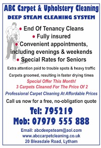 ABC Carpet and Upholstery Cleaning Lytham St Annes Blackpool Fleetwood 973514 Image 0